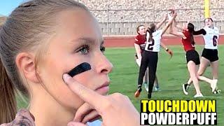 TOUCHDOWN at GIRLS FIRST POWDERPUFF HIGH SCHOOL FOOTBALL GAME! 