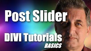 #31 DIVI Theme Tutorial for Beginners -  DIVI Theme Post Slider