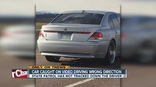 Car caught on video driving wrong way on I-25