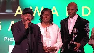 Frankie Beverly accepts the Lifetime Achievement Award at the 55th NAACP Image Awards Gala