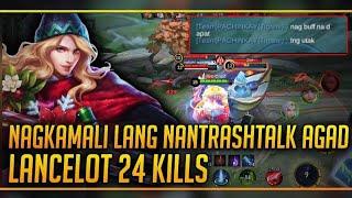 Nag kamali lang nantrashtalk agad hahaha lancelot 24 kills 2 vs 5