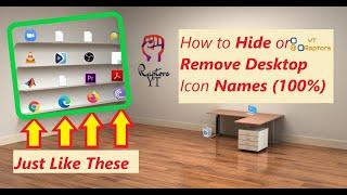 Hide Icon Names- How to hide or remove desktop icon names | YT Raptors