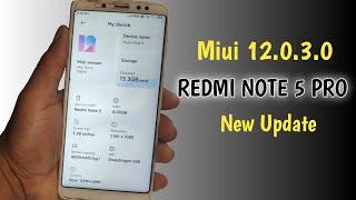 MIUI 12.0.3.O STABLE UPDATE FOR REDMI NOTE 5 PRO 