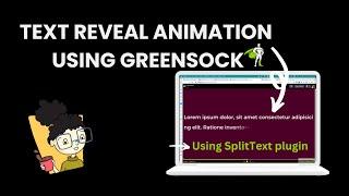 Text reveal animation using GreenSock SplitText plugin (awwward's websites effect recreation)