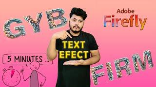 How To Create Text Effects With Adobe Firefly AI || Text Effect In Adobe || Adobe Firefly - In 2023