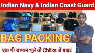 Indian Navy & Coast Guard Bag Pekimg || Trening time bag pekimg