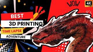 3D Printing Timelapse - Watch Smaug Come to Life in Minutes