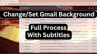 How To Set Gmail Background Image । Change Gmail Background Image