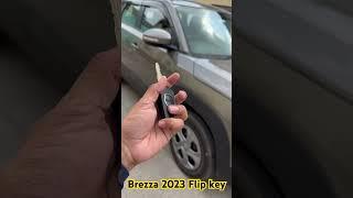 Brezza 2023 Normal Key Upgrade To the FlipKey Smart look Luxurious feel #car #flipkey #trending #1k