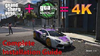 How to install GTA 5 Redux Mod 1.9 | 4K Visual & Gaming Mod | Works on Both Epic Games And Steam