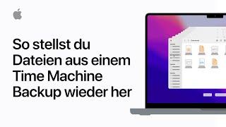 So stellst du Dateien aus einem Time Machine Backup wieder her | Apple Support