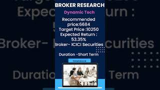 Broker Research on DYNAMIC TECH #share #sharemarket #investing #gmp #ipo