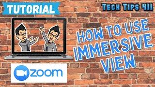 How to Use Immersive View in Zoom | Tutorial