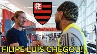 VEJA COMO FOI A CHEGADA DO FILIPE LUÍS NO FLAMENGO