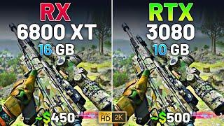 RX 6800 XT vs RTX 3080 - Test in 12 Games in 2024