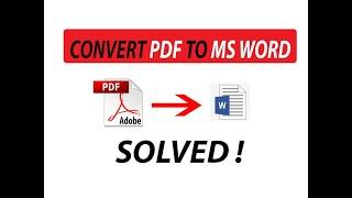 How to convert PDF to Word document free - 2022