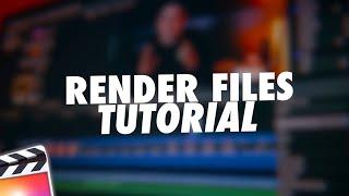 How to Delete Render Files in Final Cut Pro X