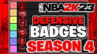 RANKING ALL THE DEFENSIVE BADGES IN TIERS ON NBA 2K23 FOR SEASON 4!