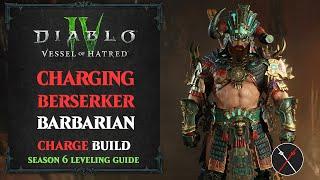 Diablo 4 Barbarian Leveling Build – Vessel of Hatred & Season 6 Charging Berserker Build