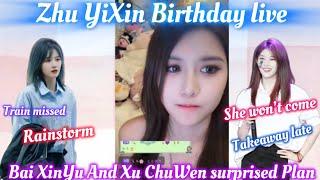 (ALL SUB) (Bai TiaoYi cp) Zhu YiXin Birthday Live stream . bxy secret arrival and many sweet moment