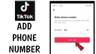 How to Add Phone Number in Tiktok