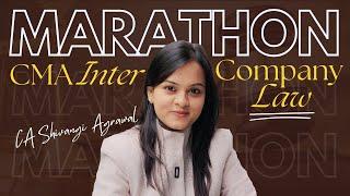 CMA Inter Law Marathon | Company Law Revision | Dec 2024