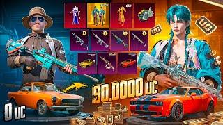 ОН ИГРАЕТ 7 ЛЕТ и НИКОГДА НЕ ДОНАТИЛ В PUBG MOBILE!  $90 000 UC - ЛУЧШАЯ ПРОКАЧКА ПОДПИСЧИКУ! 