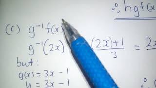 Composite functions IGCSE