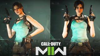 Modern Warfare II - Lara Croft Menu Animations & Voicelines