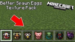 Better Spawn Eggs Texture Pack For Minecraft PE 1.20 | MINECRAFT ADDONS 1.20 | Mobs Eggs Texture