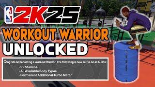 WORKOUT WARRIOR AND PERMANENT TURBO BOOST UNLOCKED in NBA 2K25