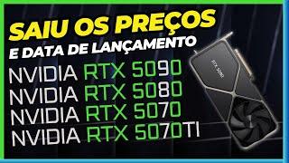 SAIU! OS PREÇOS RTX 5090 | 5080 | 5070 | 5070 TI | DLSS 4 | PERFORMANCE E PREÇOS!