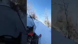 Ski Doo Skandic pretends to be a mountain sled #skidoo #skandic #snowmobile #short