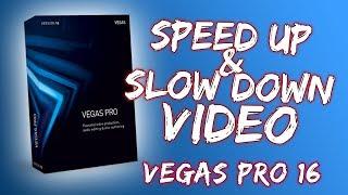 How To Speed Up And Slow Down Video - Vegas Pro 16 - 2018