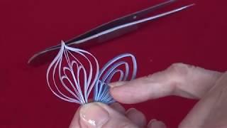 Quilling - Jane Jenkins' Demonstrates Alternate Side Looping quilling technique