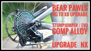 SRAM NX upgrade - Bear Pawls freehub upgrade to XD driver Specialized Stumpjumper Evo Comp Alloy