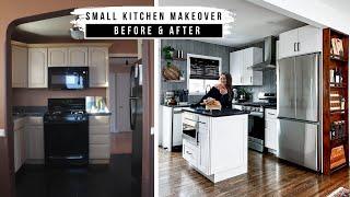 DIY SMALL KITCHEN MAKEOVER FROM START TO FINISH