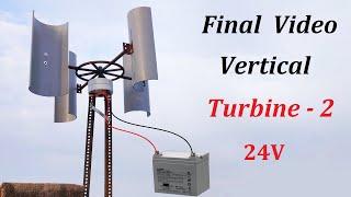 Make 12V , 24V 400W Alternator Powered Wind Turbine Generator ( Part - 2 )