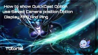 Dota 2 | How to Display Quickcast , Saved Camera Position and Display Network in Game