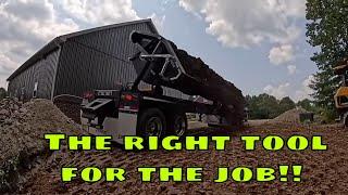 The Perfect Tool For The Job: Demco Side Dump Trailer In Action!