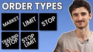 Investing order types overexplained (market, limit, Stop Loss, trailing stop-loss, stop limit)