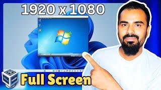 VirtualBox Full Screen Resolution 1920x1080 for Windows 7, 10 & 11 -VirtualBox Full Screen Error Fix
