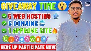  5 Domain And Hosting Giveaway With 1 AdSense Approve Site!  - Get Your Free Domain And Hosting