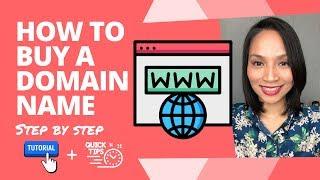 How to buy a domain name (step by step tutorial)