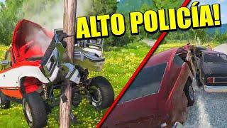 PERSECUCIONES ACCIDENTADAS - BEAMNG.DRIVE | Gameplay Español