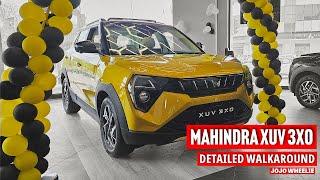All new 2024 Mahindra XUV 3x0 ax7L most  detailed walkaround  | top model |  Citrine Yellow