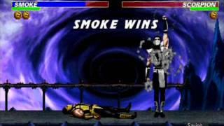 Ultimate Mortal Kombat 3 - Robot & Human Smoke