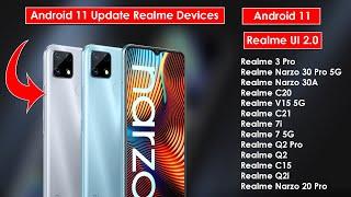 Realme UI 2 0 Android 11 Update List of Devices Realme 3 Pro Realme Narzo 30 Pro | BhushanDroid