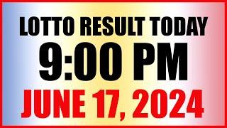 Lotto Result Today 9pm Draw June 17, 2024 Swertres Ez2 Pcso