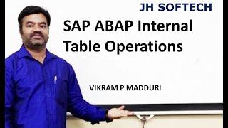 SAP ABAP Internal Table Operations